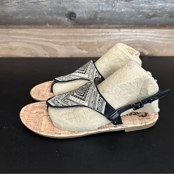 Sam Edelman Brita Flat Circus NY Ethnic Embellished Embroidered Sandals Size 7.5 - Picture 2 of 8